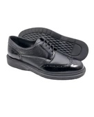 Armoni Siyah Açma Hakiki Deri Siyah Rugan Deri Günlük Klasik Erkek Ayakkabı - 3