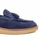 Kaunos Lacivert Hakiki Süet Deri Günlük Klasik Erkek Ayakkabı thumbnail 5