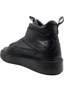 Uludağ Siyah Hakiki Deri Erkek Spor Bot Sneakar thumbnail 4