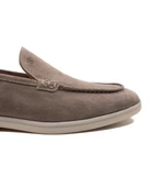 Allegro Toprak Hakiki Süet Deri Erkek Loafer Ayakkabı - 5