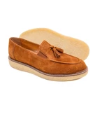 Kaunos Taba Hakiki Süet Deri Günlük Klasik Erkek Ayakkabı - 3