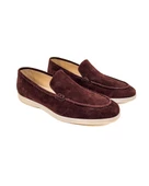 Allegro Koyu Kahve Hakiki Süet Deri Erkek Loafer Ayakkabı - 2