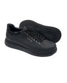 T-Racer Hakiki Deri Siyah Erkek Sneaker - 3