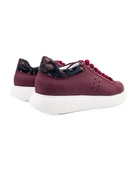 T-Racer Hakiki Deri Bordo Erkek Sneaker - 4