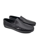 Yalı Siyah Hakiki Deri Erkek Loafer Ayakkabı - 2