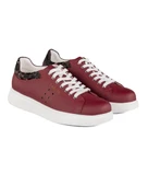 T-Racer Hakiki Deri Bordo Erkek Sneaker - 2