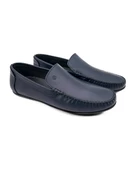 Yalı Lacivert Hakiki Deri Erkek Loafer Ayakkabı - 2