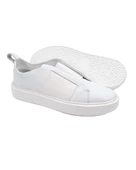 Eşsiz El Yapımı Shadow Beyaz Hakiki Deri Beyaz Taban Erkek Spor (Sneaker) Ayakkabı thumbnail 3