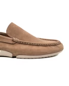 Eşsiz El Yapımı Olympos Toprak Nubuk Hakiki Deri Erkek Loafer Ayakkabı thumbnail 5