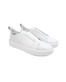 Eşsiz El Yapımı Shadow Beyaz Hakiki Deri Beyaz Taban Erkek Spor (Sneaker) Ayakkabı thumbnail 2