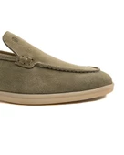 Allegro Açık Yeşil Hakiki Süet Deri Erkek Loafer Ayakkabı thumbnail 4