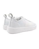 Eşsiz El Yapımı Shadow Beyaz Hakiki Deri Beyaz Taban Erkek Spor (Sneaker) Ayakkabı thumbnail 4