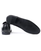 Eşsiz El Yapımı Thema Siyah Hakiki Deri Klasik Erkek Ayakkabı thumbnail 3