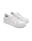 Eşsiz El Yapımı Rush Beyaz Hakiki Deri Erkek Spor Ayakkabı (Sneaker) Ayakkabı - 2