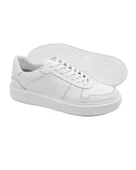 Eşsiz El Yapımı Rush Beyaz Hakiki Deri Erkek Spor Ayakkabı (Sneaker) Ayakkabı - 3