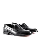 Eşsiz El Yapımı Allaturca Siyah Hakiki Deri Klasik Erkek Ayakkabı thumbnail 2