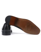 Eşsiz El Yapımı Avangard Siyah Hakiki Deri Klasik Erkek Ayakkabı thumbnail 3