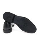 Eşsiz El Yapımı Mostar Siyah Hakiki Deri Klasik Erkek Ayakkabı - 3