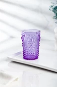 Akrilik Mor 6'lı Kısa Bardak & Su Meşrubat Kahve Yanı Bardağı 400 ml ( Cam Değildir ) - 4