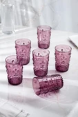 Akrilik Mürdüm Tekli Kısa Bardak & Su Meşrubat Kahve Yanı Bardağı 400 ml ( Cam Değildir ) - 4
