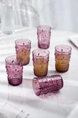 Akrilik Mürdüm Tekli Kısa Bardak & Su Meşrubat Kahve Yanı Bardağı 400 ml ( Cam Değildir ) - 3