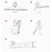 3B Trend Egzersiz Spor Plates Direnç Bantı Pilates İpi Jimnastik Lastiği - 10