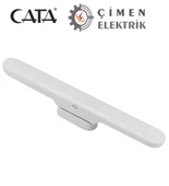 CATA CT 5249 Beyaz Kasa 3W Şarjlı Led Aplik Dokunmatik 3 Renk Modu - 1