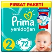 Prima Aktif 2 Numara Mini 72'li Bebek Bezi - 2
