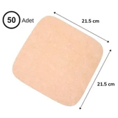 100 Adet Air Fryer Pişirme Kağıdı Tek Kullanımlık Yağ Su Geçirmez Yapışmaz Deliksiz Düz Kare Model thumbnail 3