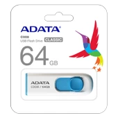 Adata C008-64GB 64GB USB2.0 Classic (White + Blue) Flash Bellek - 2