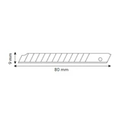 VIP-TEC Metal Profesyonel 9mm Hassas Kesim Maket Bıçağı Yerli Üretim - 2
