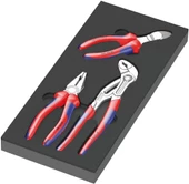 Wera 9780 Özel Kesim Süngerli KNIPEX Pense Set 1 - 1