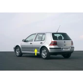 VW Golf 4 1998-2004 Sol Arka Kapı Çıtası Siyah Plastik 1J4853753D - 1