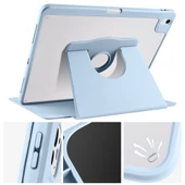 Apple iPad Air 4/5. Nesil 10.9 Kılıf Termik Kalem Bölmeli Dönebilen Standlı Kılıf (10.Nesil Değildir) - 7