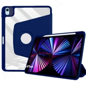 Apple iPad Air 4/5. Nesil 10.9 Kılıf Termik Kalem Bölmeli Dönebilen Standlı Kılıf (10.Nesil Değildir) - 4