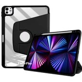 Apple iPad Pro 12.9 6. 5. Nesil Kılıf Termik Kalem Bölmeli Dönebilen Standlı Kılıf Smart A2436-37-61-62 A2764-66 A2378-79 - 8