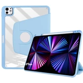 Apple iPad Pro 12.9 6. 5. Nesil Kılıf Termik Kalem Bölmeli Dönebilen Standlı Kılıf Smart A2436-37-61-62 A2764-66 A2378-79 - 7