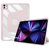 Apple iPad Pro 12.9 6. 5. Nesil Kılıf Termik Kalem Bölmeli Dönebilen Standlı Kılıf Smart A2436-37-61-62 A2764-66 A2378-79 - 3