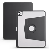 Apple iPad Pro 12.9 6. 5. Nesil Kılıf Termik Kalem Bölmeli Dönebilen Standlı Kılıf Smart A2436-37-61-62 A2764-66 A2378-79 - 11