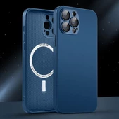 İphone 11 Uyumlu Magsafe Ag Glass Buzlu Cep Telefopnu Kılıfı thumbnail 2