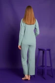 Nisanca Mevsimlik Uzun Kollu Pamuklu Kadın Pijama Takımı - 7