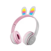 Bluetooth Kulaklık P47R Tavşan Kulaklık Rgb Işıklı Çocuk Kulaklık - 4