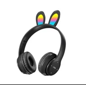 Bluetooth Kulaklık P47R Tavşan Kulaklık Rgb Işıklı Çocuk Kulaklık - 1