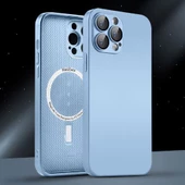 İphone 13 Pro Max Uyumlu Magsafe Ag Glass Buzlu Cep Telefopnu Kılıfı - 2