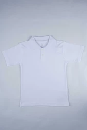 KISA KOL POLO YAKA BEYAZ LAKOS OKUL TİŞÖRTÜ - 11
