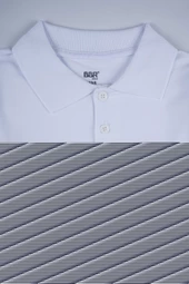 KISA KOL POLO YAKA BEYAZ LAKOS OKUL TİŞÖRTÜ - 8