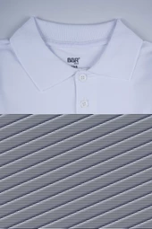 KISA KOL POLO YAKA BEYAZ LAKOS OKUL TİŞÖRTÜ - 4