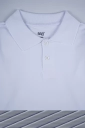 KISA KOL POLO YAKA BEYAZ LAKOS OKUL TİŞÖRTÜ - 5