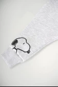 YENİ SEZON SNOOPY KAPŞONLU KIZ ÇOCUK 3İP EŞOFMAN TAKIMI - 5