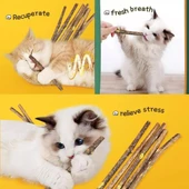 TİNEKE Doğal matatabi kedi çiğneme çubuğu ve oyuncağı 10 adet - 4